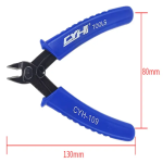 YTH-109 Stainless Steel Wire Cutter Mini Plier Side Flush Nipper Anti-slip Insulated Rubber Cutter Mini Diagonal Stripper