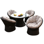 Rattan patio furniture chair Wicker Dining Sets Set Outdoor Waterproof Cushion Pe Rattan Table garden sofa