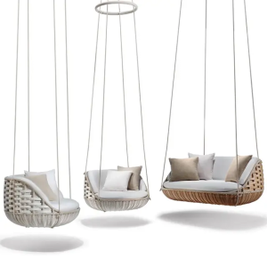 Hanging Garden Swing Outdoor Wicker Hanging Chair for Courtyard for Outdoor Furniture