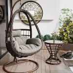 Rope garden Furniture Frame Swing Hanging Outdoor Balcony swing chair egg hanging orchid lazy basket rattan chair