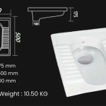 WC Bathroom Squatting Pan